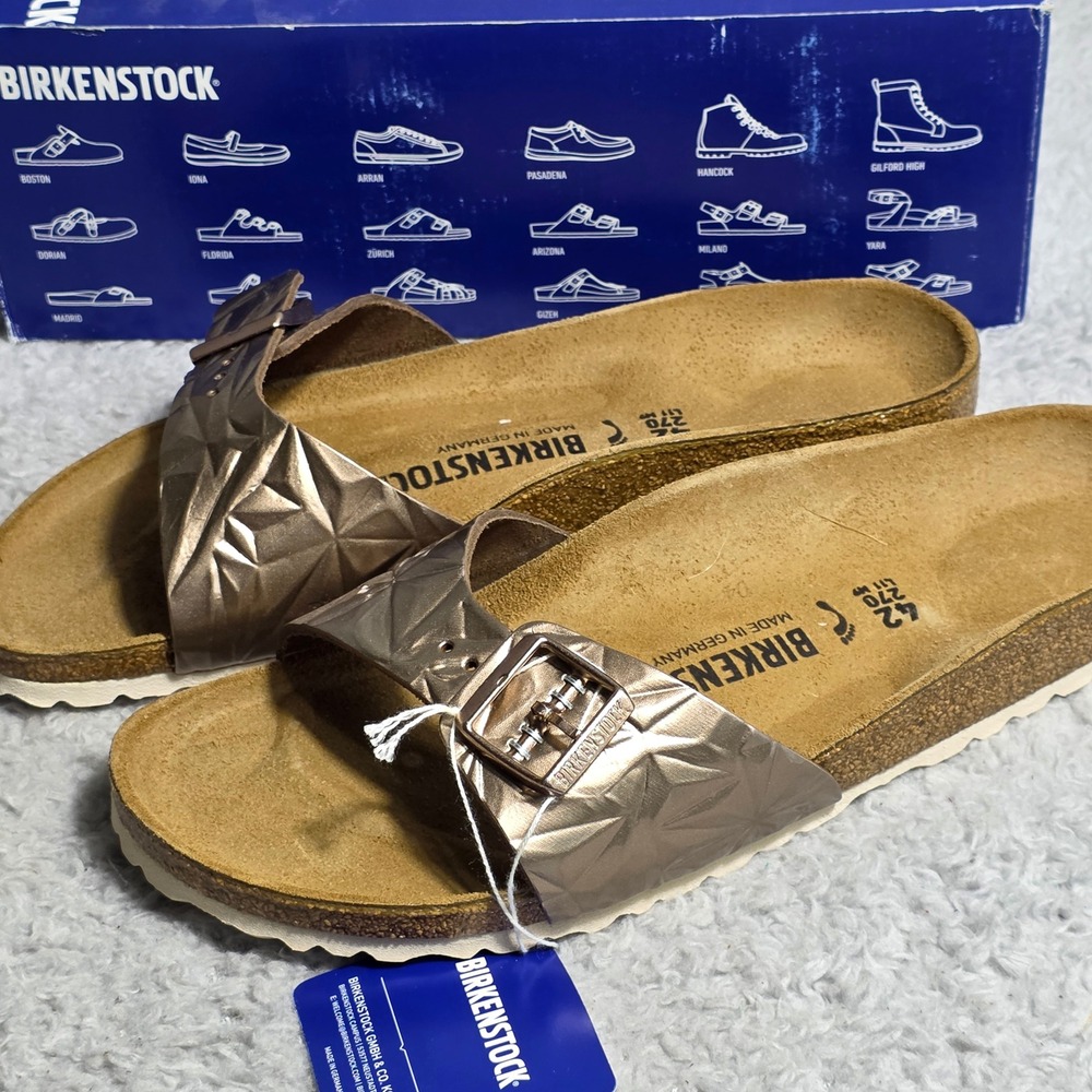 Birkenstock Madrid BS Spectral Copper‎ Geometric Sandals EU 42 US L11 M9 NEW